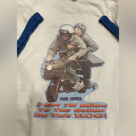 Vintage 1990s Dumb And Dumber Movie Promo Ringer T- - Picture 6 of 8